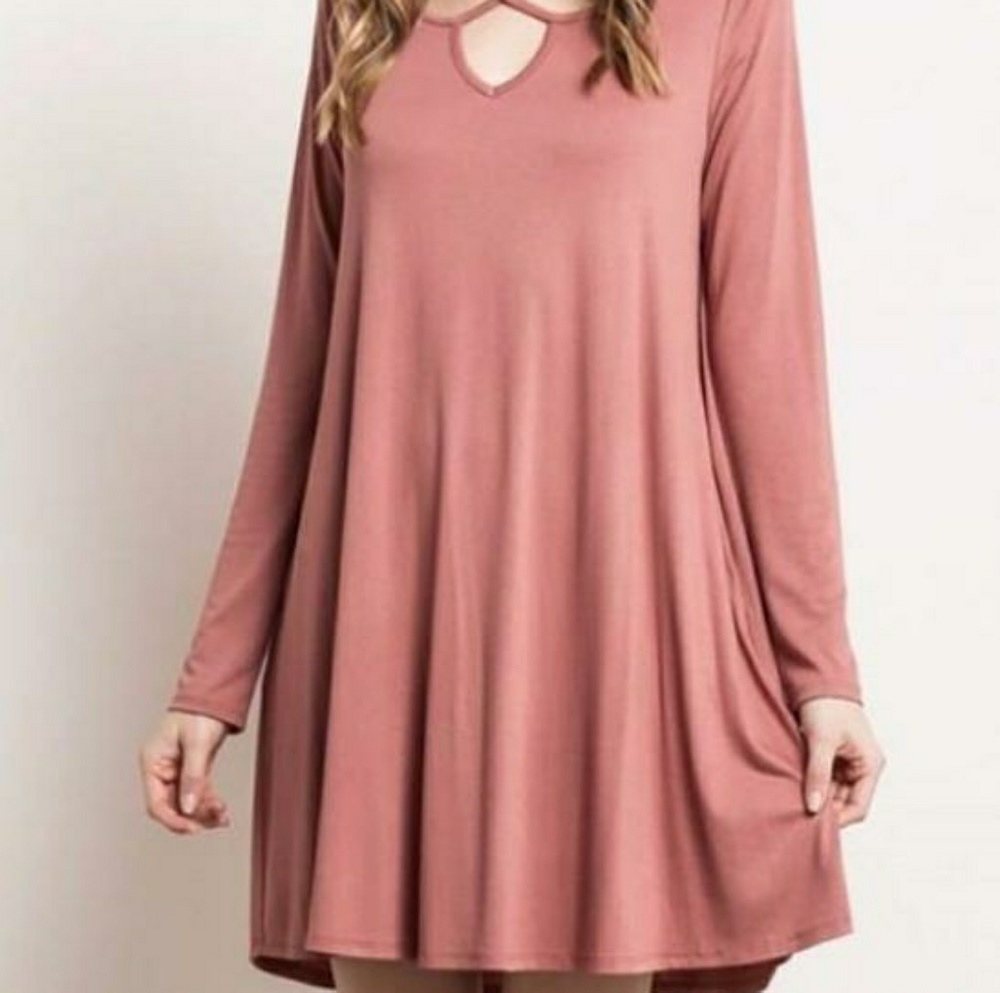 Mittoshop Burnt Orange Plus Size Criss Cross Bell